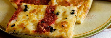 Square Sicilian Pizza selection